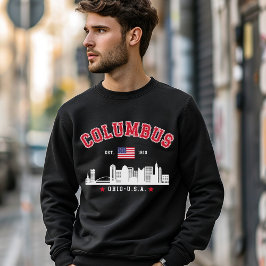 Moletom Columbus Ohio Skyline Illustration