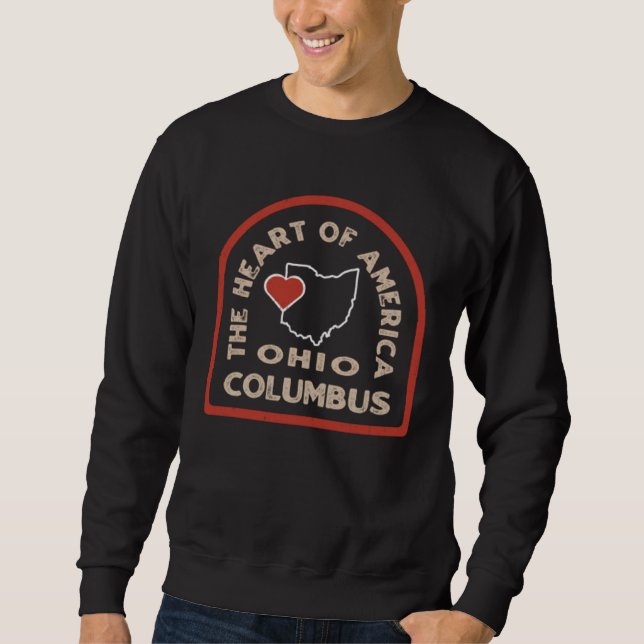 Moletom Columbus Ohio The Heart of America (Frente)