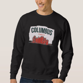 Moletom Columbus Ohio USA City Skyline Silhouette Outline