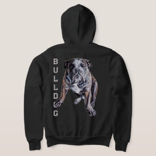 Moletom com Arte de Bulldog Casaco de Bulldog Pers