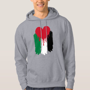 Moletom com Bandeira Palestina Coração Pingando – 