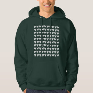Moletom Com Capuz 100 galinhas - branco