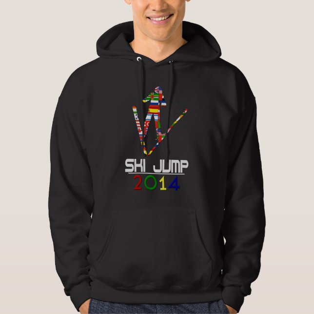 Moletom Com Capuz 2014: Salto de esqui (Frente)