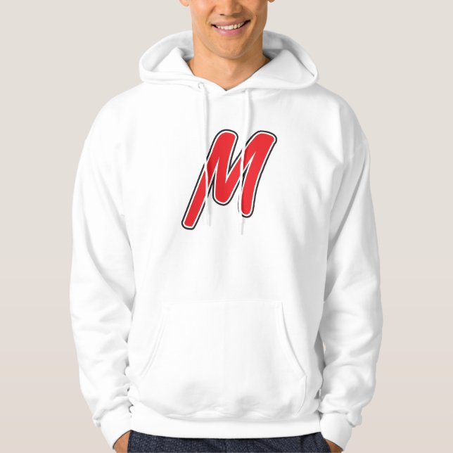 Moletom Com Capuz A camisola do independente do "M" dos homens (Frente)