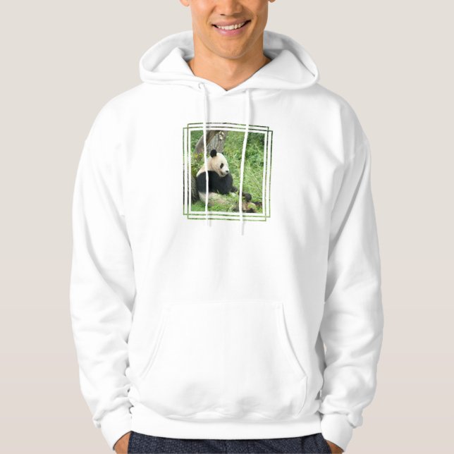 Moletom Com Capuz A camisola encapuçado dos homens da panda (Frente)