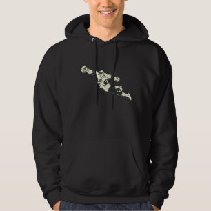 Moletom Com Capuz A lanterna verde perfura o Grunge