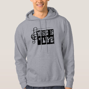 Moletom Com Capuz A música é minha vida 2
