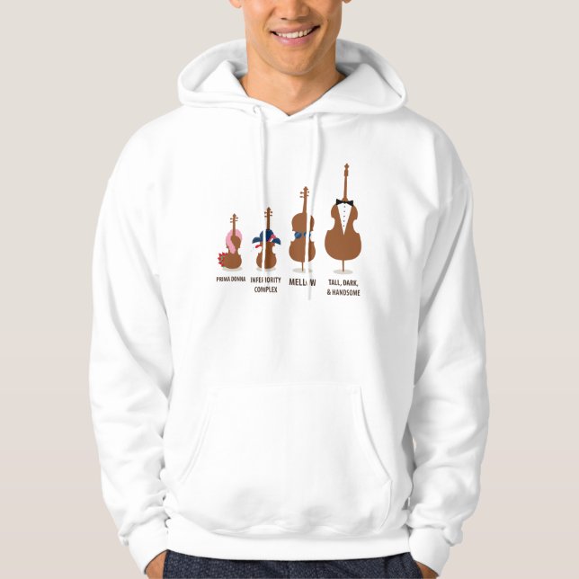 Moletom Com Capuz A orquestra engraçada amarra o Hoodie dos (Frente)