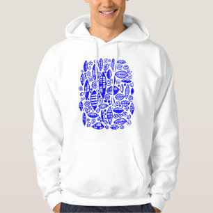 Moletom Com Capuz Abstrato 100813 - Azul