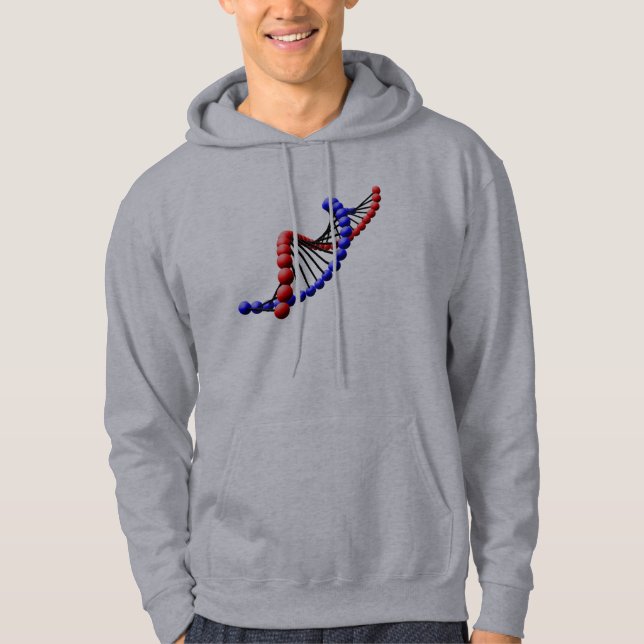 Moletom Com Capuz ADN - Camisola encapuçado da hélice dobro (Frente)