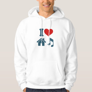 Moletom Com Capuz Adoro Hoodie Música House   Presentes de Ibiza