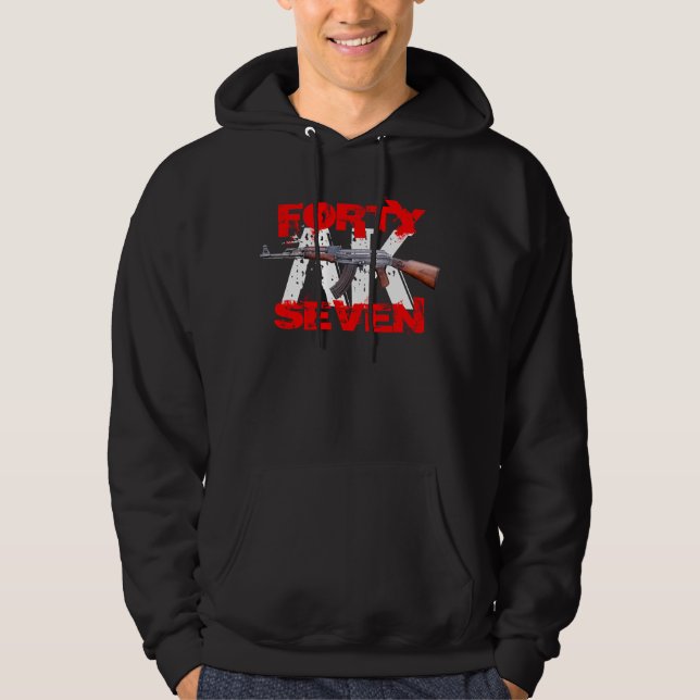 Moletom Com Capuz AK 47 Sweatshirt Com Cascas (Frente)