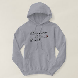 Moletom Com Capuz Albanês no Hoodie do coração, Albânia
