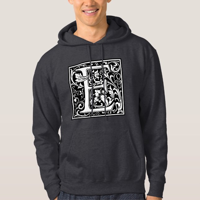 Moletom Com Capuz Alfabeto “E” de William Morris (Frente)