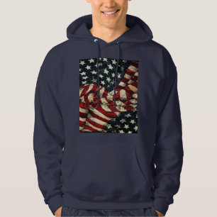 Moletom Com Capuz American Flag-Camouflage por Shirley Taylor