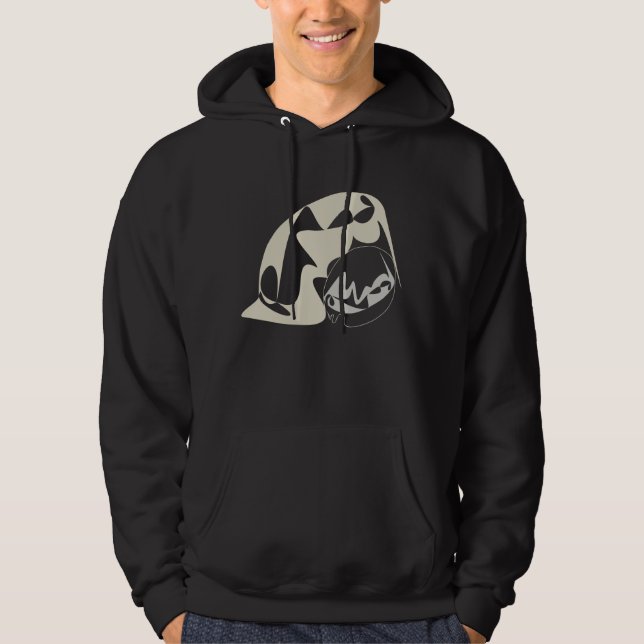 Moletom Com Capuz Amor do pinguim ao contrário (Frente)