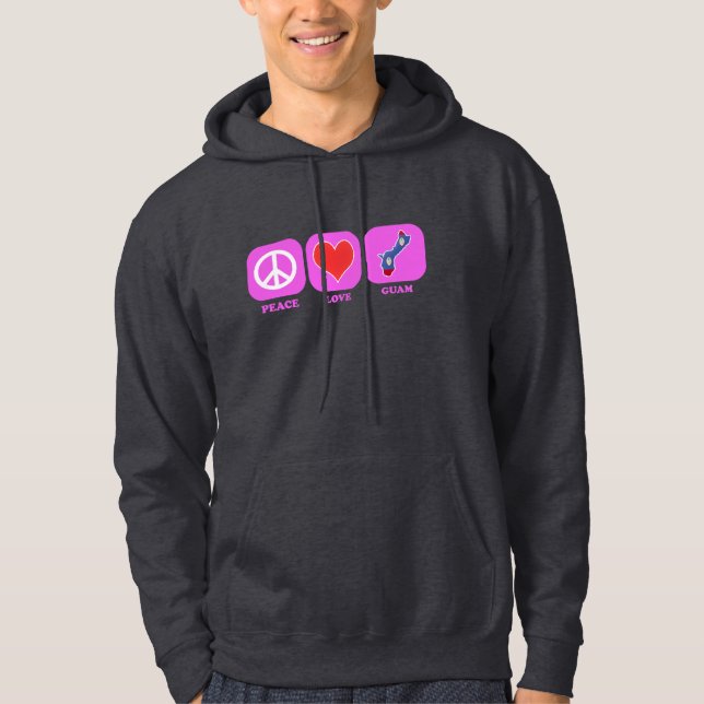 Moletom Com Capuz Amor Guam da paz (Frente)