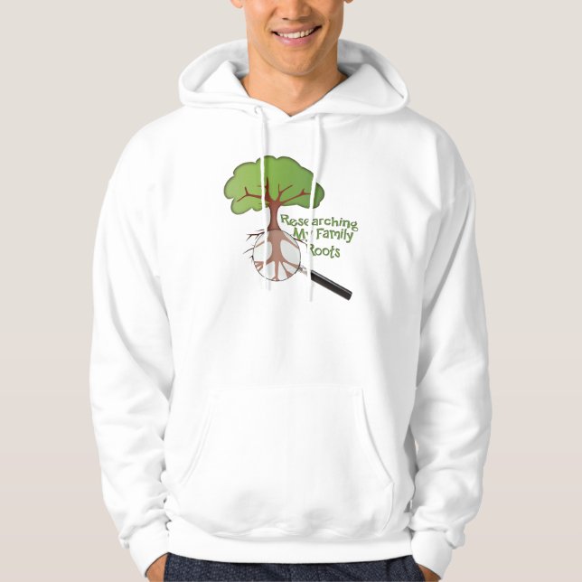 Moletom Com Capuz Ancestral da Árvore Familiar Um (Frente)