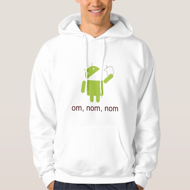 Moletom Com Capuz android > maçã (hoodie leve) (Frente)