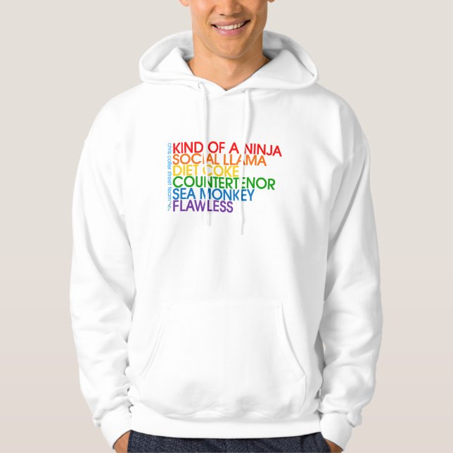 Moletom Com Capuz Arco-íris Hoody de CCST (Frente)