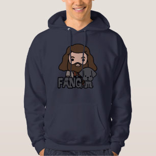 Moletom Com Capuz Arte do Personagem Cartoon Hagrid e Fang
