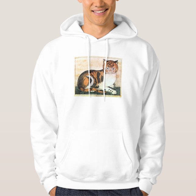 Moletom Com Capuz Arte popular: Gato (Frente)