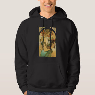 Moletom Com Capuz Artes Nouveau da fruta do ~ de Alphonse Mucha
