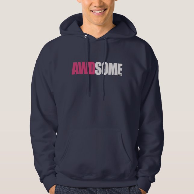 Moletom Com Capuz azuis marinhos awdsome (Frente)