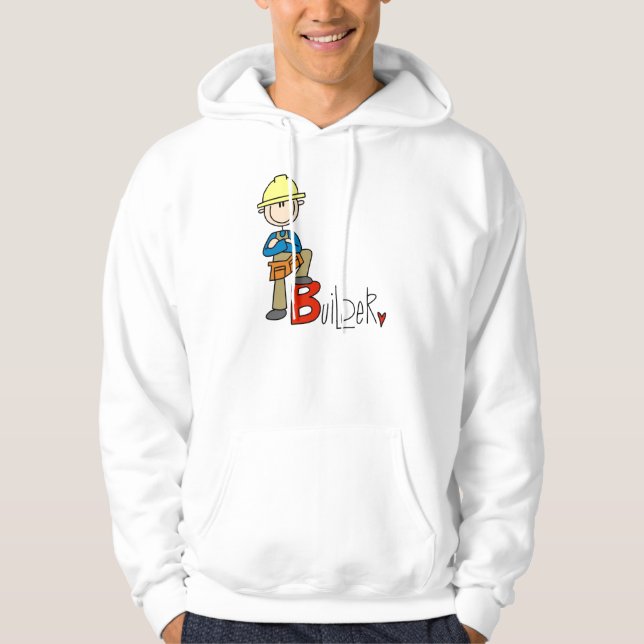 Moletom Com Capuz B é para Construtor (Frente)