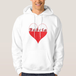 Moletom Com Capuz Babcia Polonês Heart