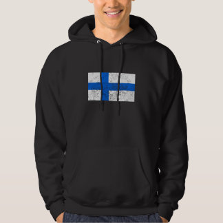 Moletom Com Capuz Bandeira afligida de Finlandia