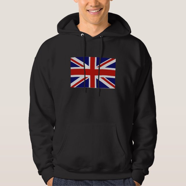 Moletom Com Capuz bandeira britânica (Frente)