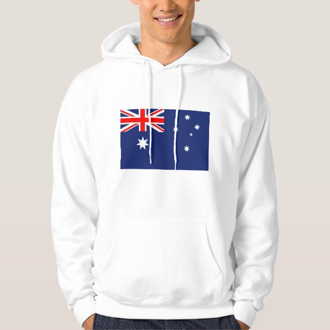 Moletom Com Capuz Bandeira da Austrália (Frente)