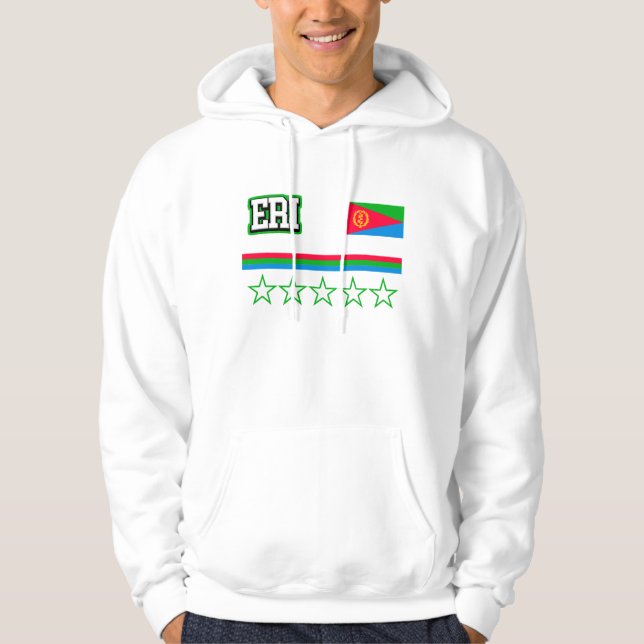 Moletom Com Capuz Bandeira da Eritreia (Frente)