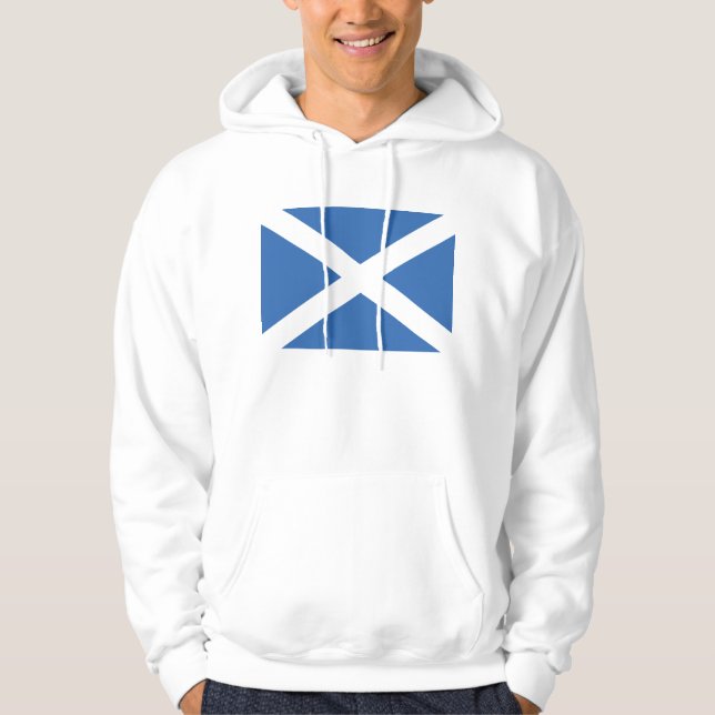 Moletom Com Capuz Bandeira da Escócia (Frente)