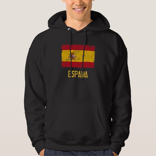 Moletom Com Capuz Bandeira da espanha (Frente)