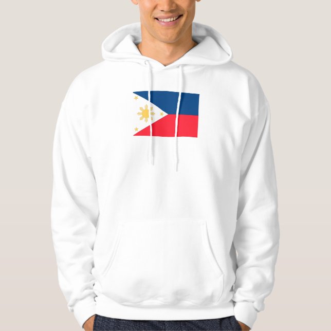 Moletom Com Capuz Bandeira das Filipinas (Frente)