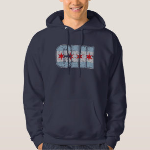 Moletom Com Capuz Bandeira de Chicago do QUI