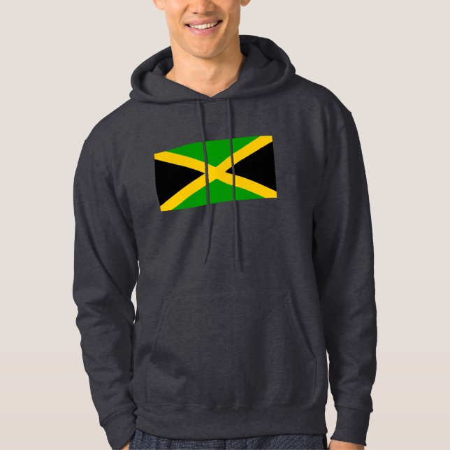 Moletom Com Capuz Bandeira de Jamaica (Frente)