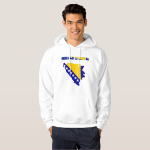 Moletom Com Capuz Bandeira de país bosniana