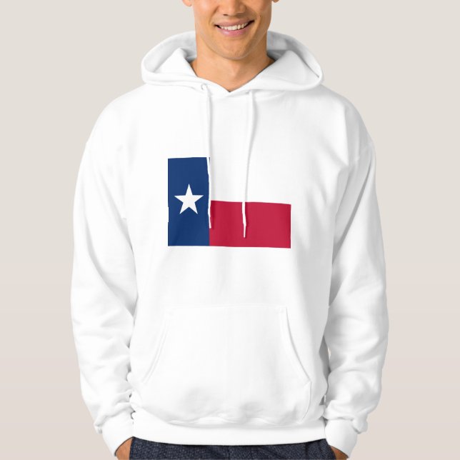 Moletom Com Capuz Bandeira de Texas (Frente)
