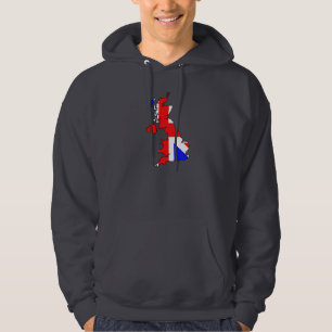 Moletom Com Capuz Bandeira de Union Jack e Hoodie dos homens