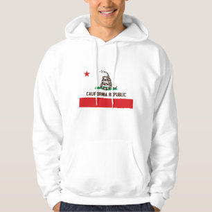 Moletom Com Capuz BANDEIRA do ESTADO da REPÚBLICA de CALIFÓRNIA co