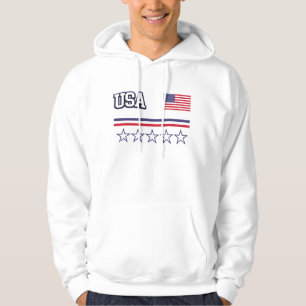 Moletom Com Capuz Bandeira dos Estados Unidos