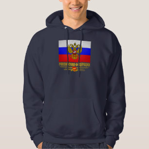 Moletom Com Capuz Bandeira & emblema da Federação Russa