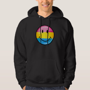 Moletom Com Capuz Bandeira Pansexual de sorriso do orgulho