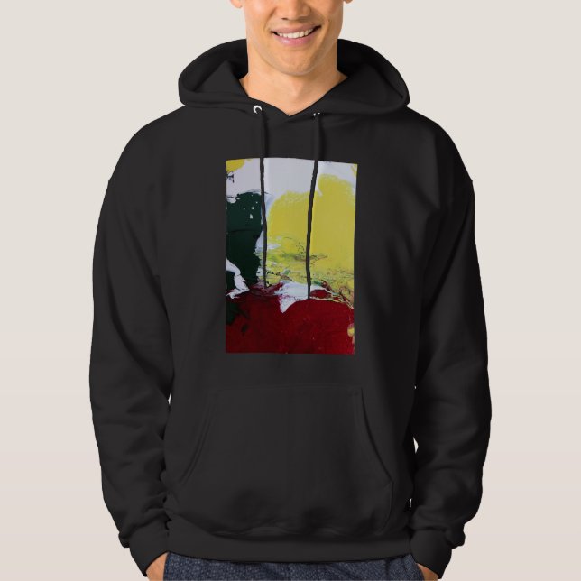 Moletom Com Capuz Bandeira Rasta (Frente)