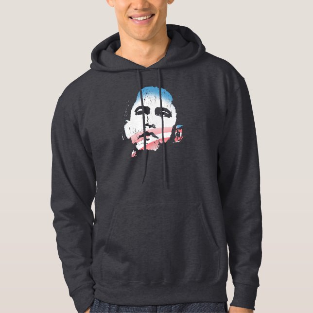 Moletom Com Capuz Barack Obama para o t-shirt da esperança (Frente)