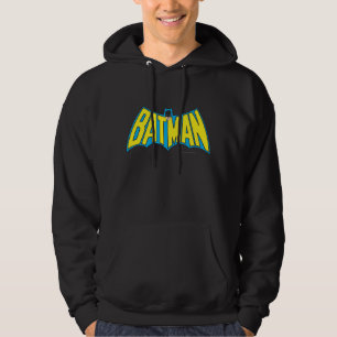 Moletom Com Capuz Batman Logotipo Amarelo Vintage