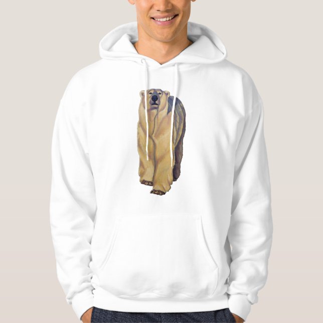 Moletom Com Capuz Bear Art Hoodie Polar Bear Hoodie (Frente)